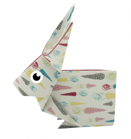 origami Haas vouwen 15 x 15 cm 20 stuks multicolor