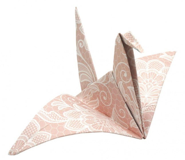 origami Kraanvogel vouwen 15 x 15 cm 20 stuks multicolor