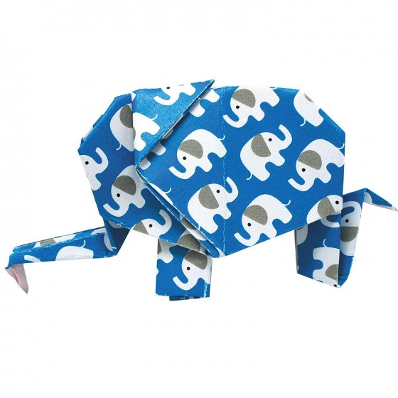 origami Olifant vouwen 20 x 20 cm 20 stuks multicolor