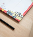 weekplanner 21 x 29,7 cm A4 papier rood/wit 54 vellen