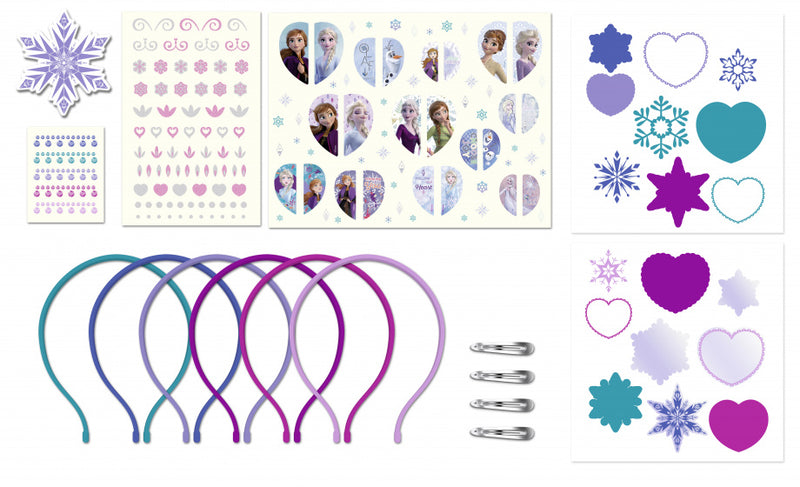 haaraccessoires Frozen II paars 246-delig