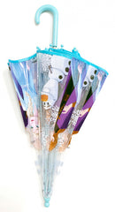 kinderparaplu Frozen II 45 cm polyester transparant