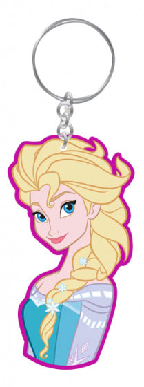 sleutelhanger Frozen II Elsa 15 x 17 cm roze