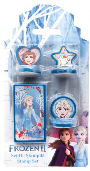 stempelset meisjes blauw/wit 4-delig
