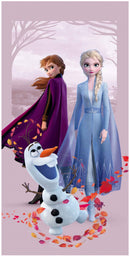 strandlaken Frozen II 70 x 140 cm katoen lila