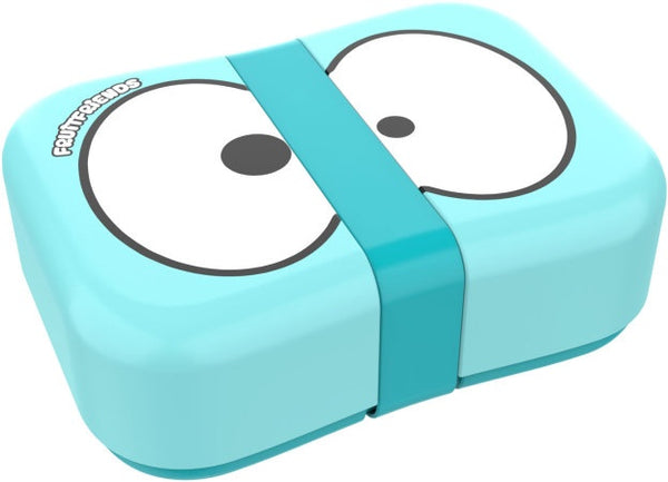 broodtrommel met strap 183 x 135 x 68 mm lichtblauw