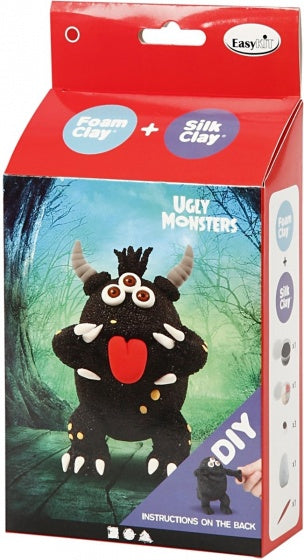 knutselset Ugly Monsters zwart 6-delig