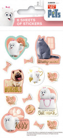stickers Secret life of Pets junior wit 84 stuks