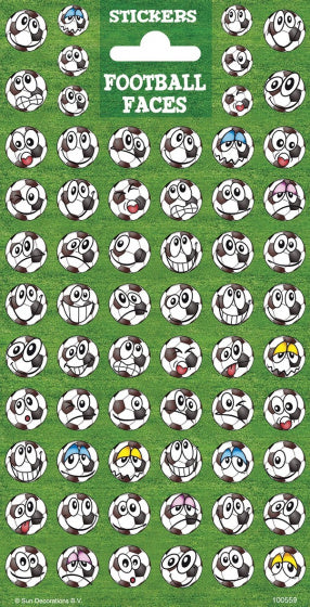 Stickervel Twinkle - Voetbal Gezichten