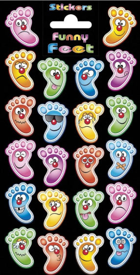 Stickervel Twinkle - Grappige Voeten
