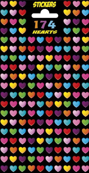 Totum Twinkle Stickers Glitter Sheet 174 Hearts