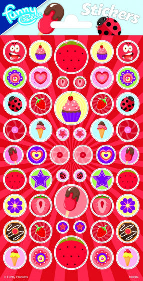 Stickervel met Geur - Aardbeien