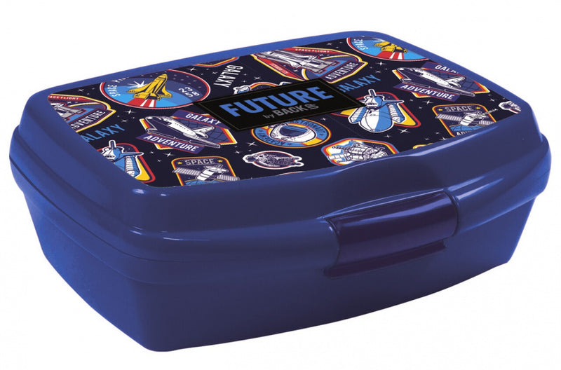 broodtrommel junior 17 x 13 x 6 cm blauw