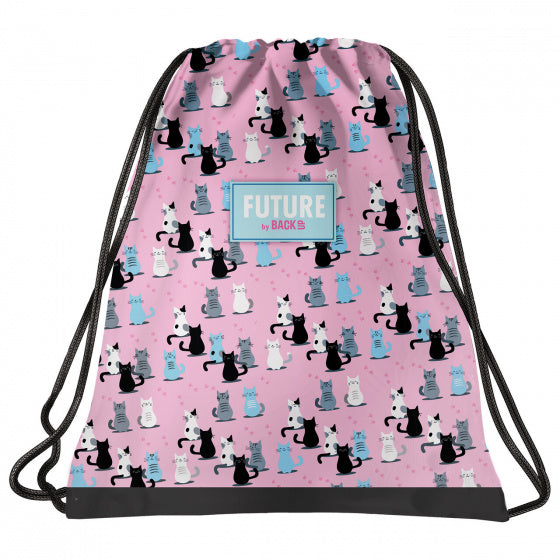 gymtas meisjes 41 x 35 cm polyester roze