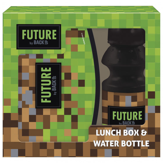 lunchset junior zwart/groen 2-delig