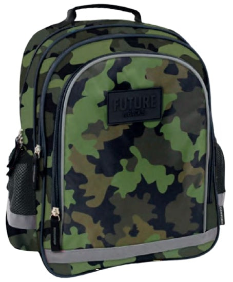 rugzak jongens 19 liter polyester legergroen