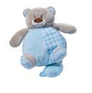 muziekknuffel 24 cm knuffelbeer blauw