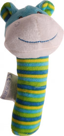 rammelaar ezel junior 15 cm polyester groen/blauw