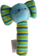 rammelaar olifant junior 15 cm polyester blauw/groen