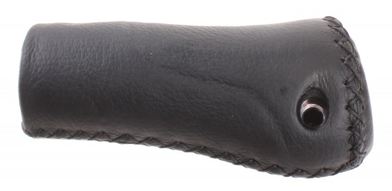 Handvat Gazelle links 132 mm - zwart Aero leder