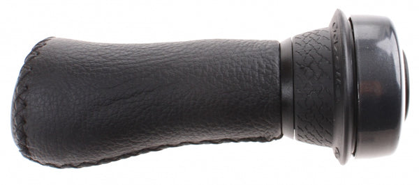 Handvat Gazelle links 100 mm met draaibel - zwart Aero leder