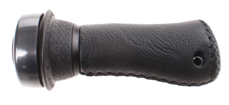 Handvat Gazelle links 100 mm met draaibel - zwart Aero leder