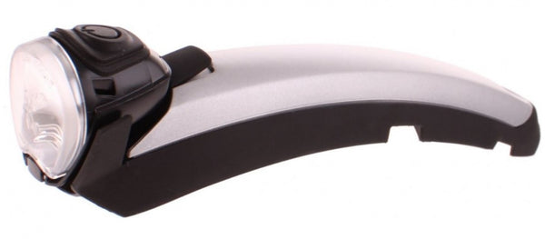 Koplamp Gazelle Fenderlight V2 naafdynamo - zilver/zwart