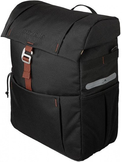 pakaftas 18,5 liter zwart/bruin