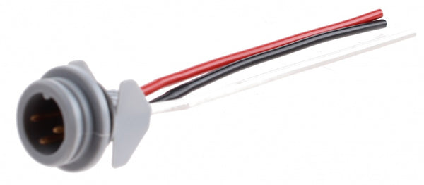stekker accu 3-punts 20 mm grijs