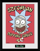 ingelijste poster Rick and Morty 30 x 40 cm papier