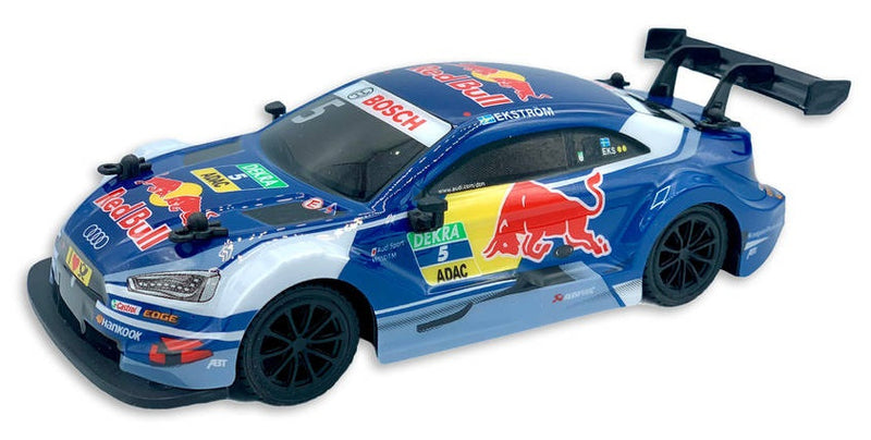 miniatuurauto Red Bull Audi RS5 1:24 blauw 2-delig