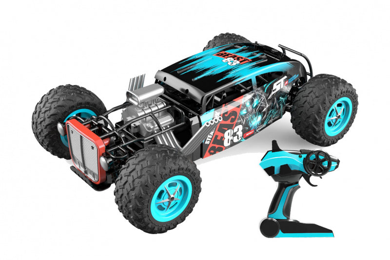 raceauto RC Giant Beast 2.0 junior 1:12 blauw/zwart