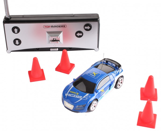 RC raceauto driftincars X 7 cm met accessoires blauw