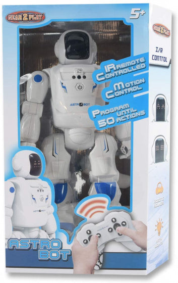 robot RC Astro Bot junior 40 cm wit/blauw 2-delig