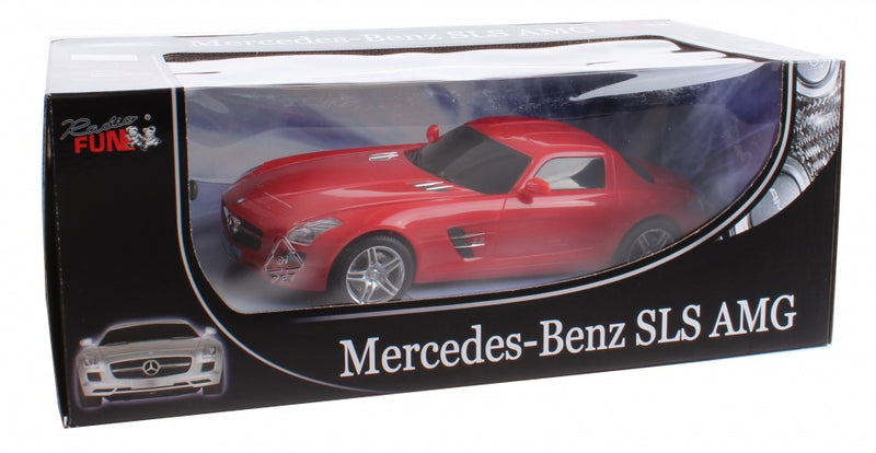 raceauto Mercedes Benz SLS R/C 25 cm 1:16 rood