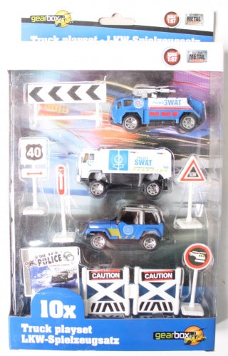 Truck Speelset Politie (1) 10 Stuks