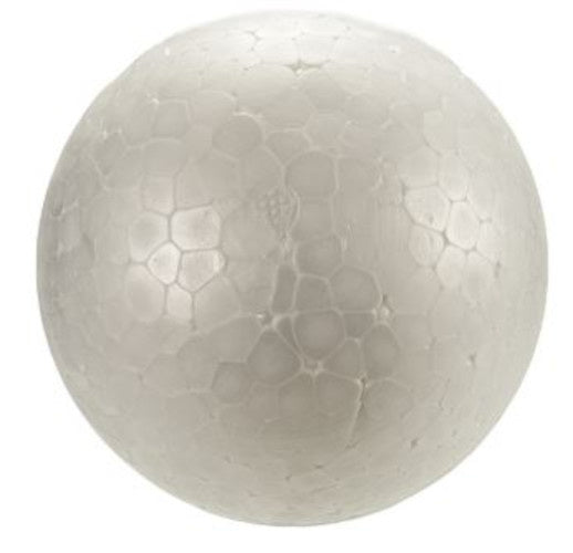 styropor-model bal 8 cm wit per stuk