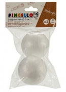 styropor-model ballen 6 cm wit 2 stuks