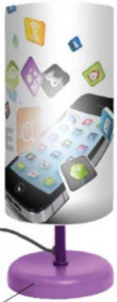 tafellamp Telefoon led 29 x 17 cm MDF paars