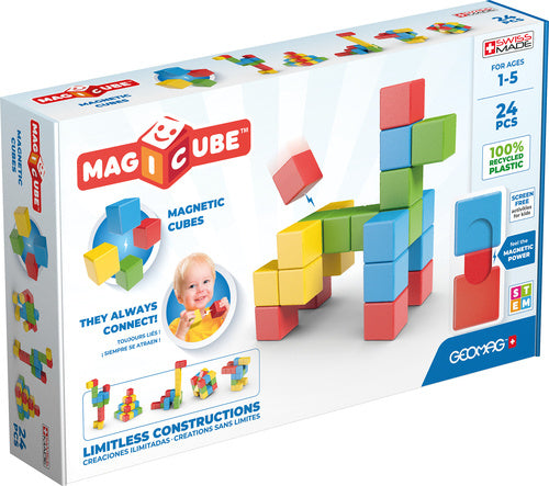 Geomag Magicube Full Color Recycled Try Me, 24dlg.