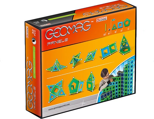 Panels groen/blauw 32-delig