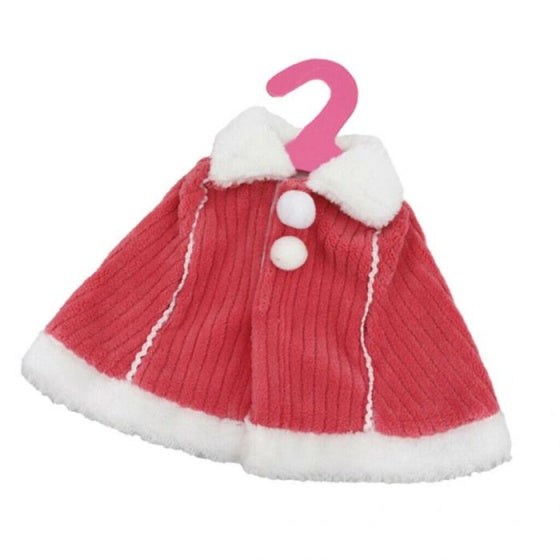 babypoppencape 46 cm rood