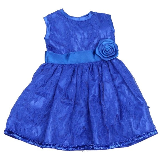 babypoppenjurk 46 cm donkerblauw