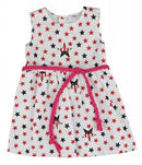 babypoppenjurk Stars 46 cm wit