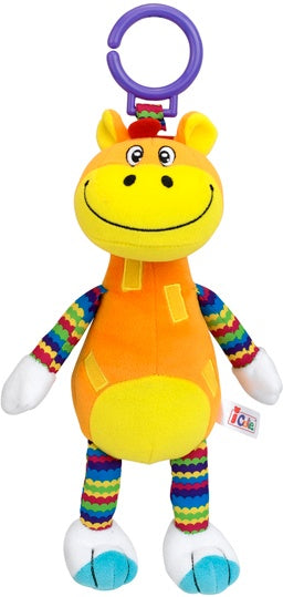 knuffelrammelaar Ginny Giraf 25 cm pluche geel
