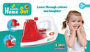 kinderstrijkijzer sproeifunctie 18 cm rood/wit
