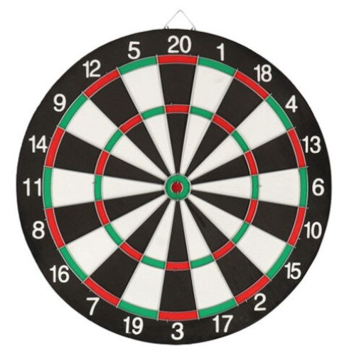 Dartbord 43 cm + 6 darts in blister 5232