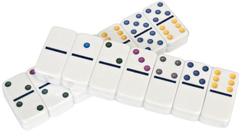 dominostenen 3 x1 cm wit 28-delig