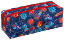 etui Raket junior 22 x 8 cm polyester blauw
