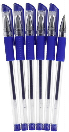 gelpennen blauw 6 stuks